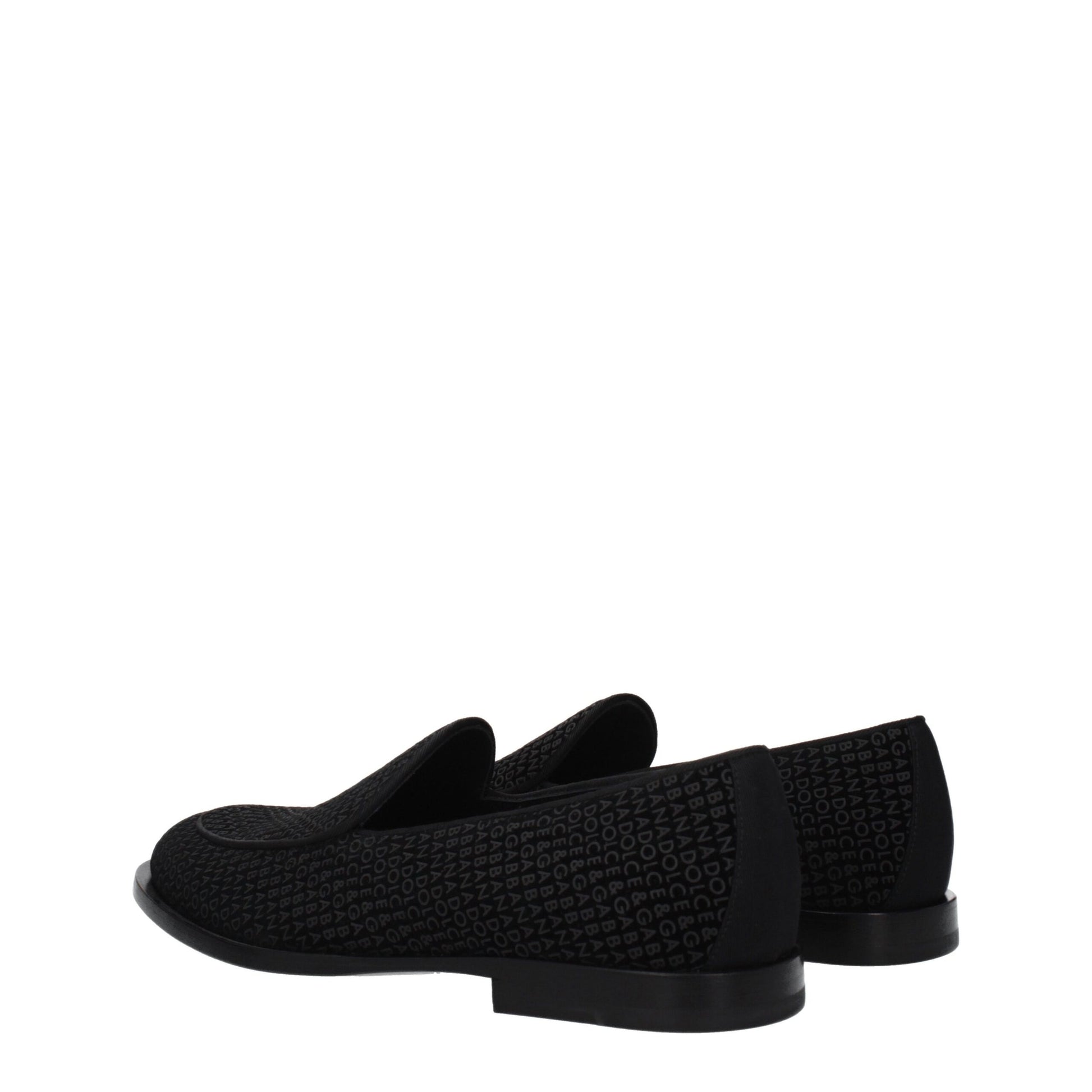 Black Velvet Slip-On Loafers