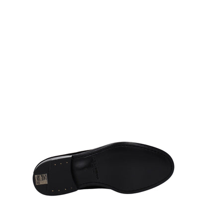 Black Velvet Slip-On Loafers