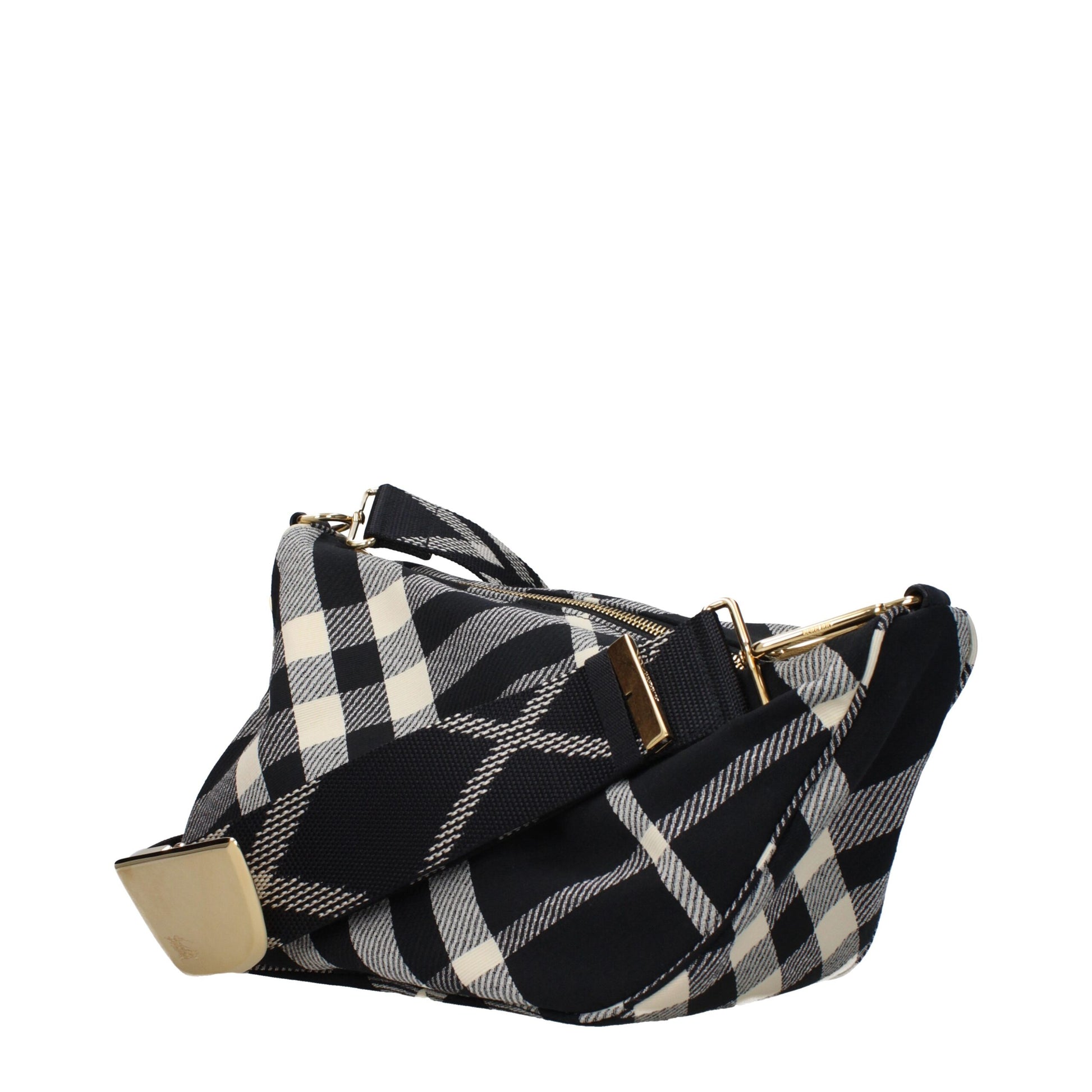 Black Fabric Crossbody Bag