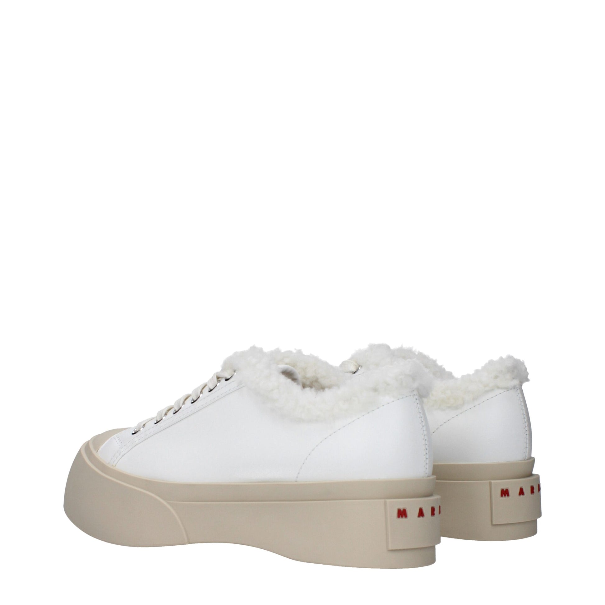 White Leather Low Tops