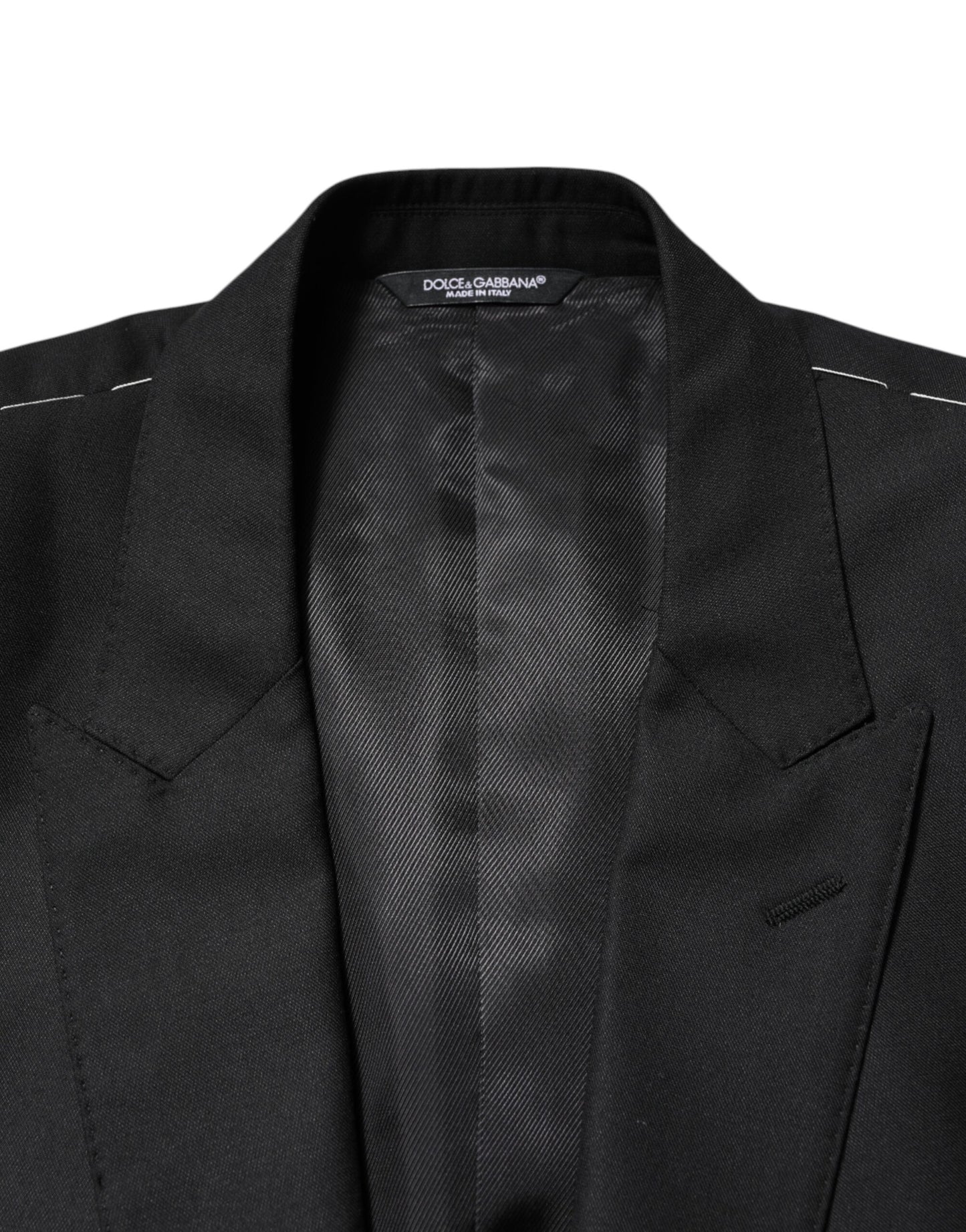 Black Wool Single Breasted Jacket Blazer