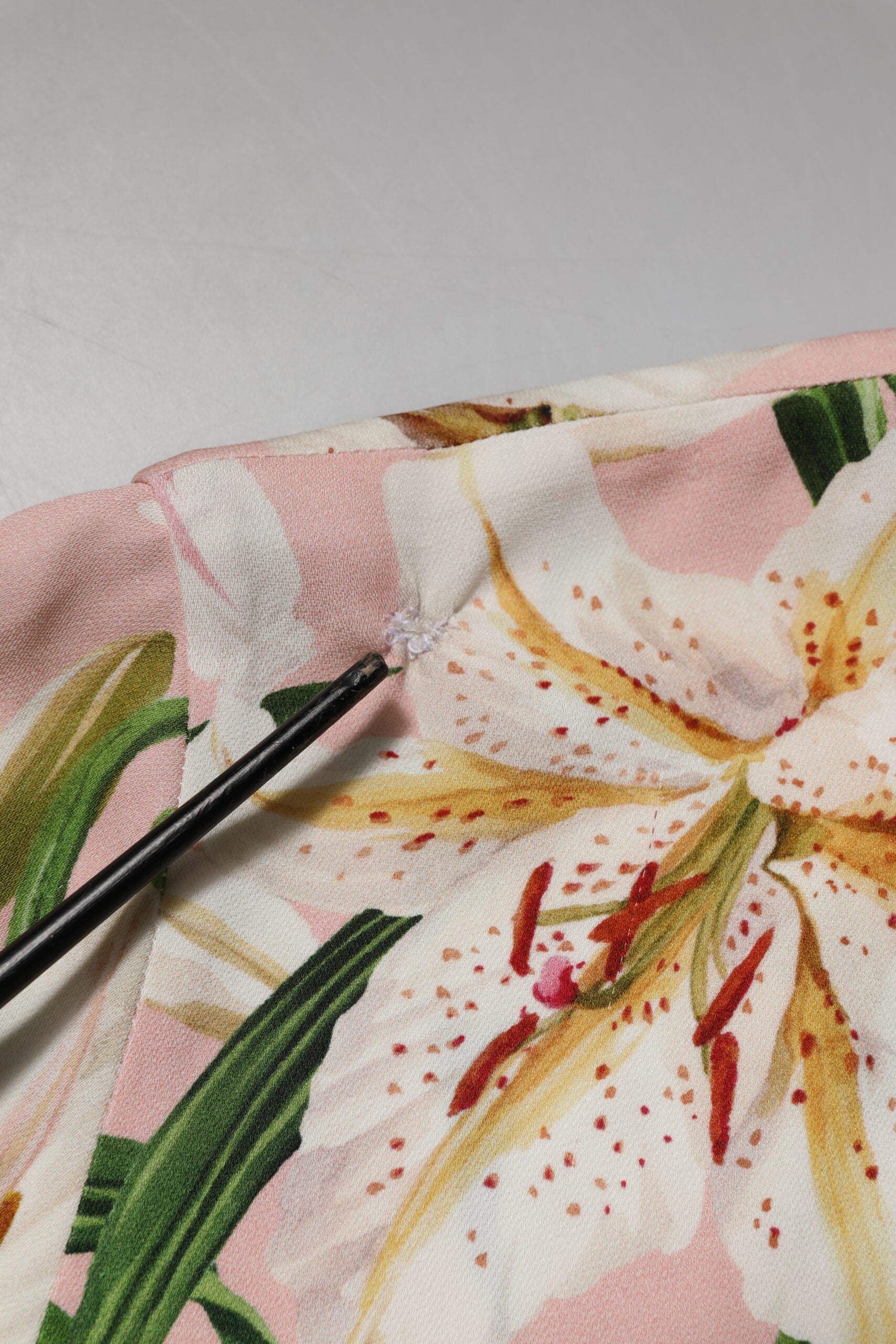 Pink Lily Printed Round Neck Blouse Top