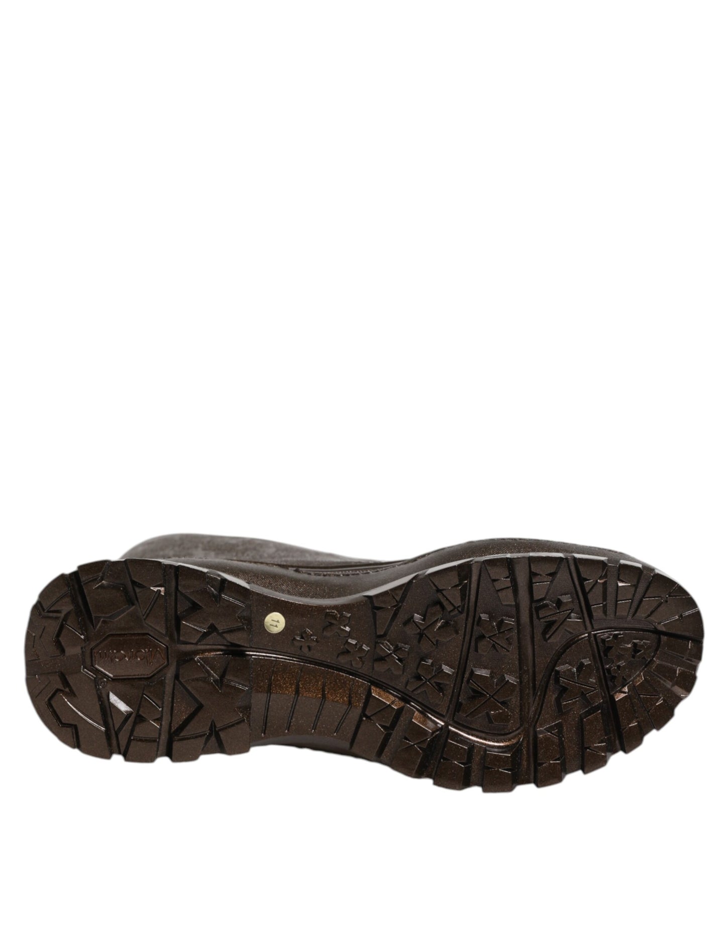 Metallic Brown Pull On Rain Boots Shoes