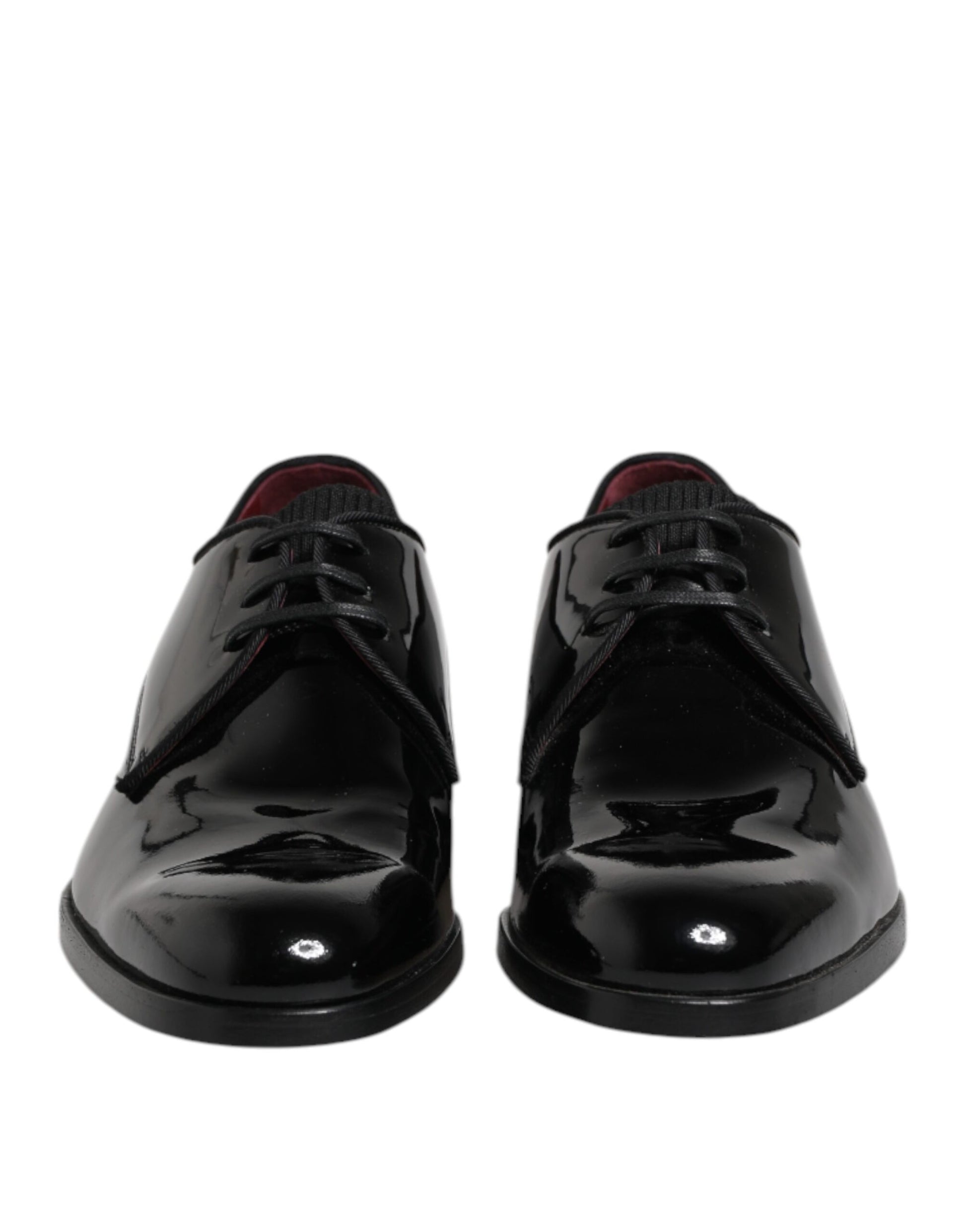 Black Leather Lace Up Men Derby Formal Shoes