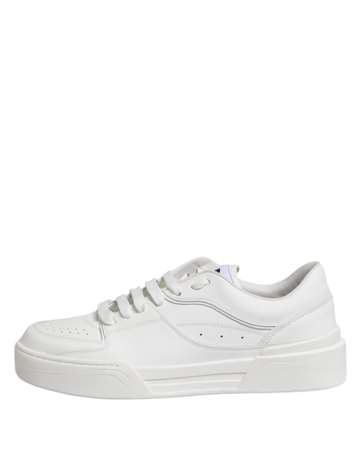 White Miami Leather Low Top Sneakers Shoes