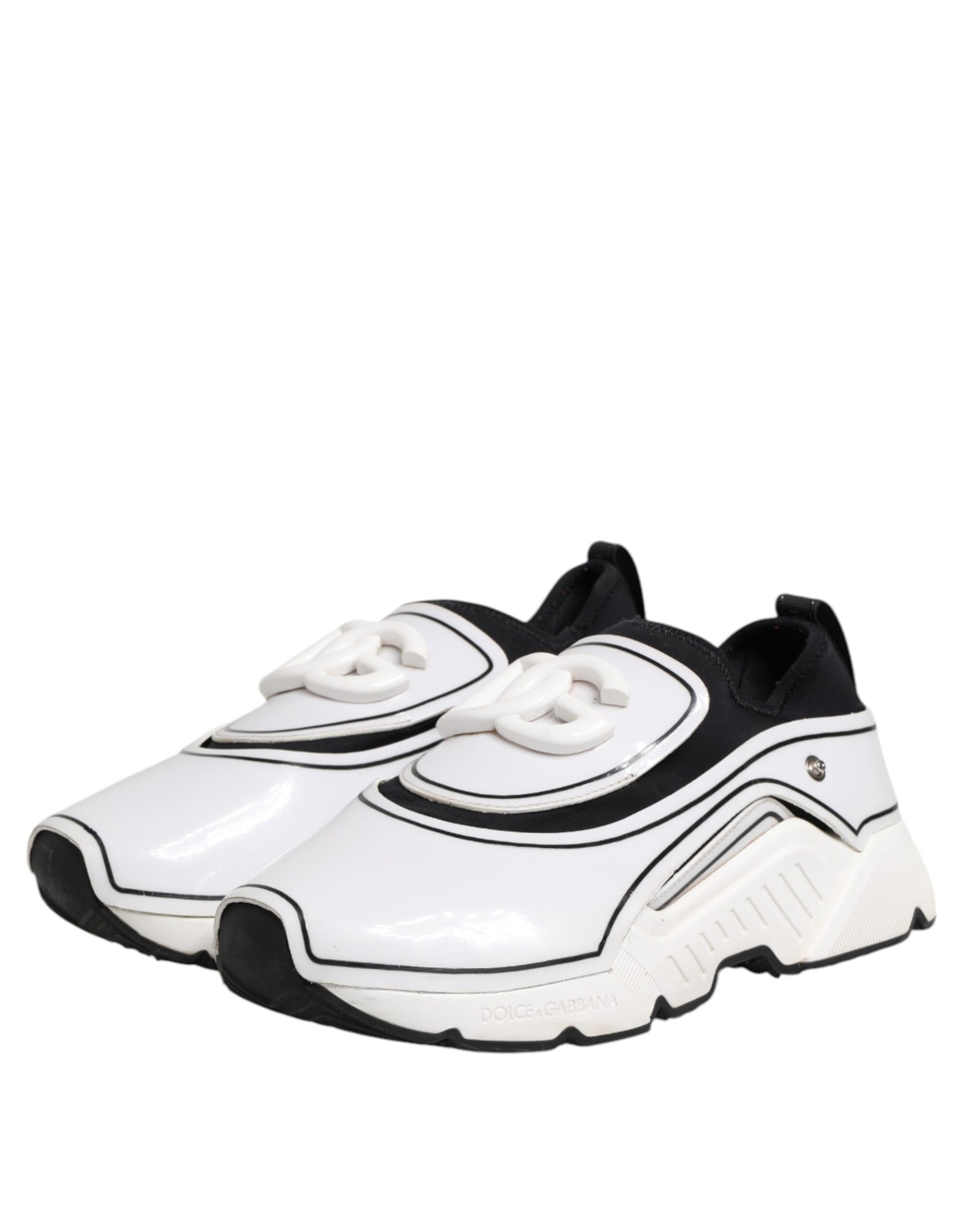 White Black Logo Plaque Daymaster Men Sneakers Shoes