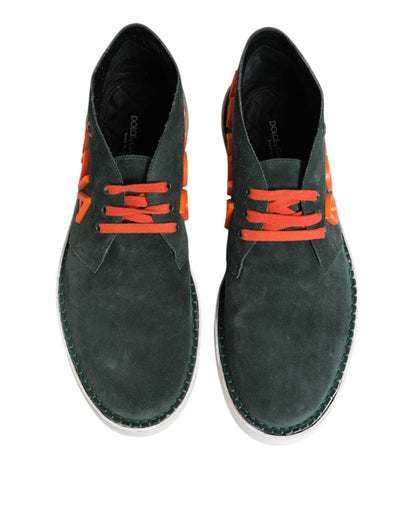 Green Derby Logo Casual Men Sneakers Shoes