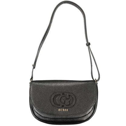 Black Polyethylene Women Handbag