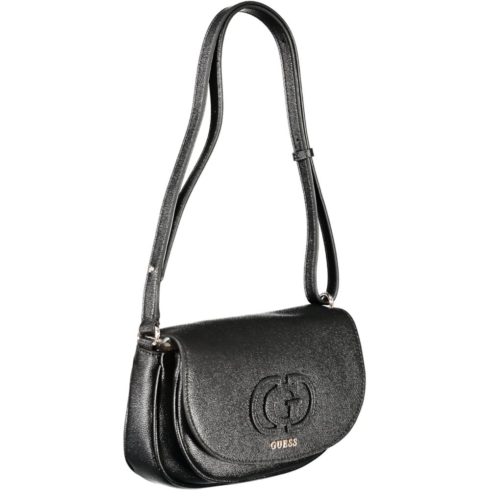 Black Polyethylene Women Handbag