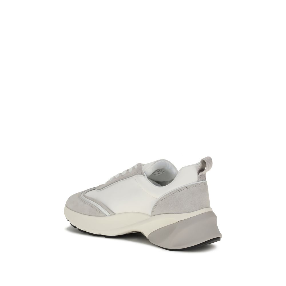 White Rubber Athletic Sneakers