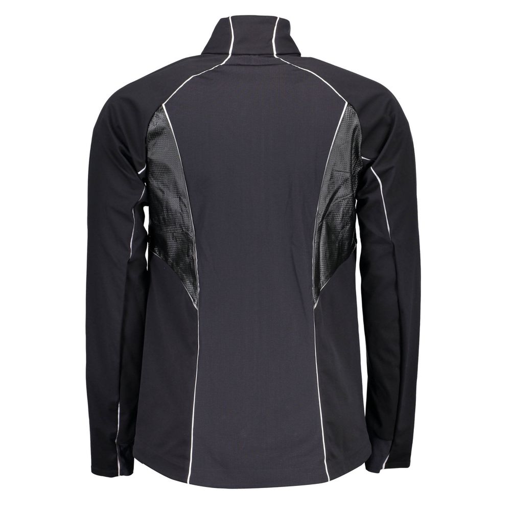 Black Polyester Men Jacket