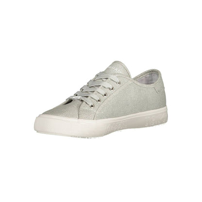 Gray Polyester Sneaker