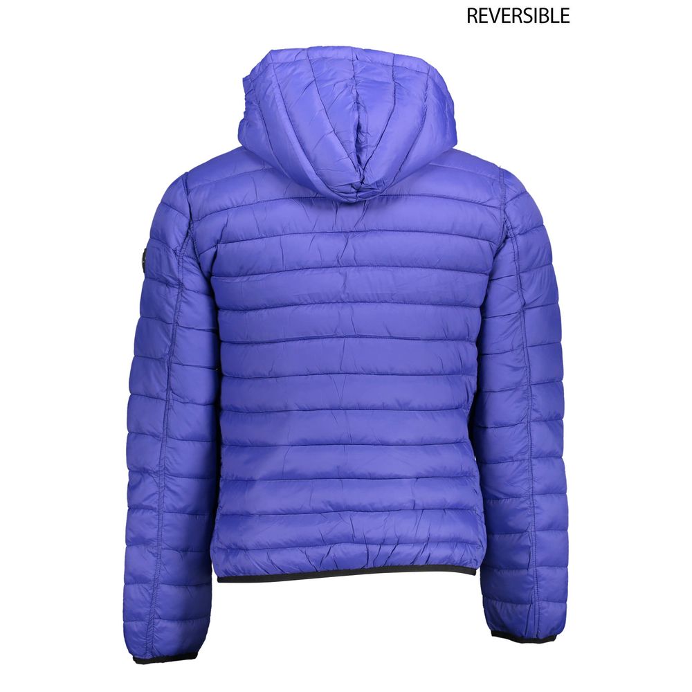 Blue Nylon Jackets & Coat