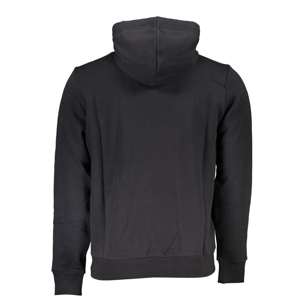 Black Cotton Men Sweater
