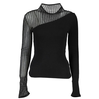 Black Polyester Sweater