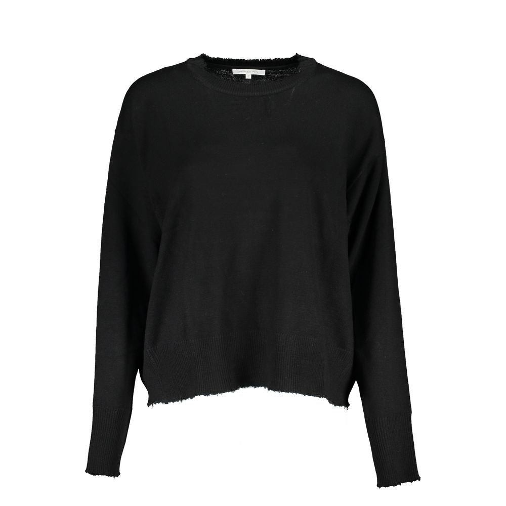 Black Fabric Sweater
