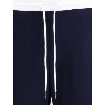 Blue Cotton Joggers (Workout Pants)