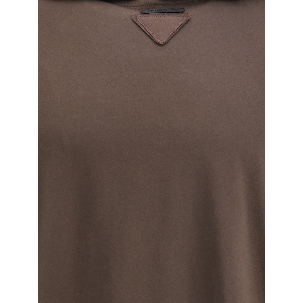 Brown Cotton Sweatshirt