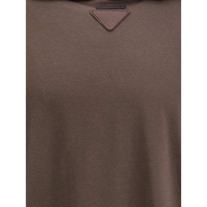 Brown Cotton Sweatshirt