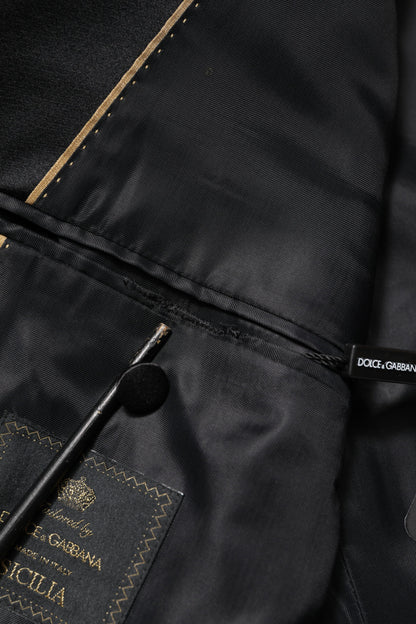 Orange SICILIA Double Breasted Coat Blazer