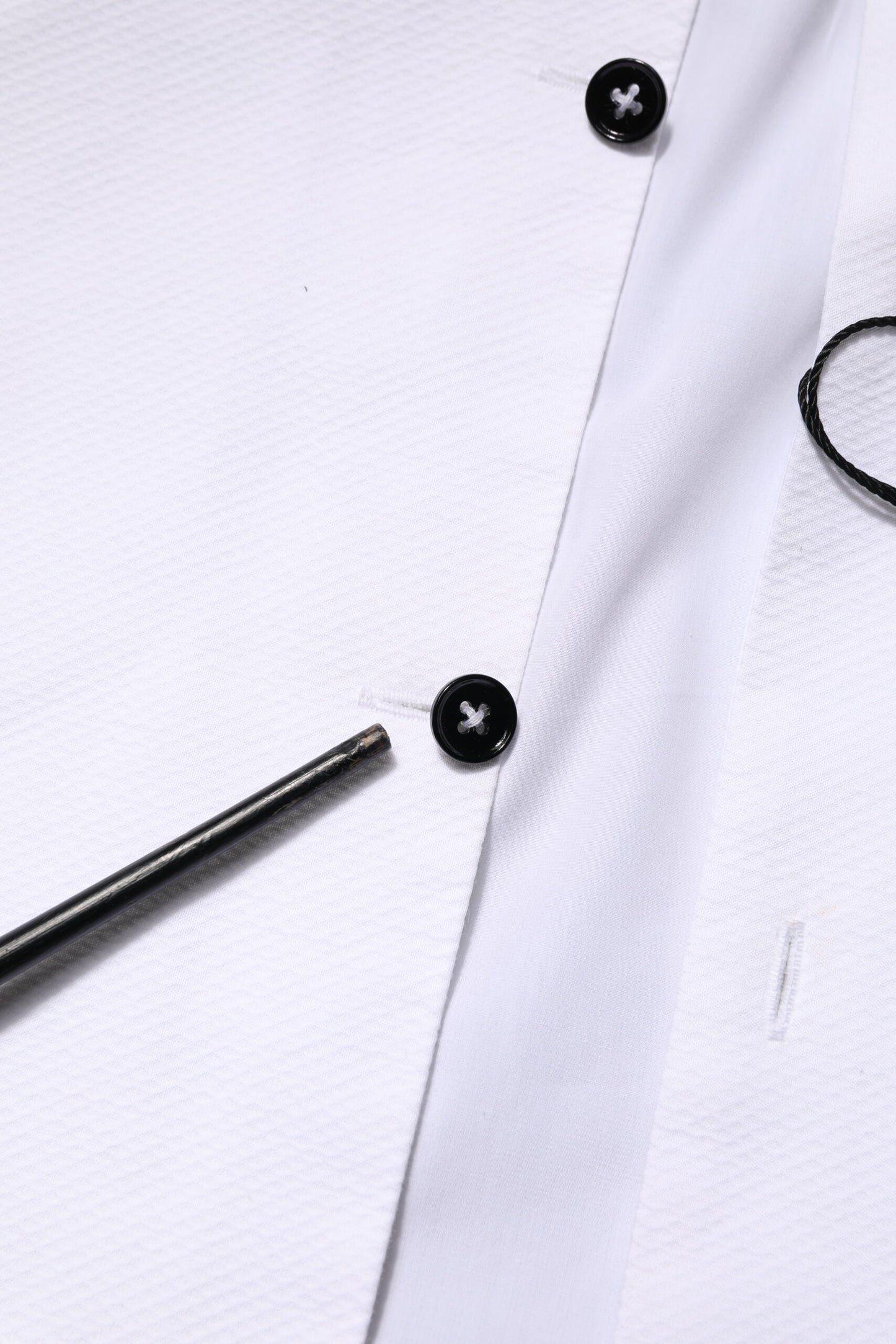 White Bib Cotton Poplin GOLD Men Formal Shirt