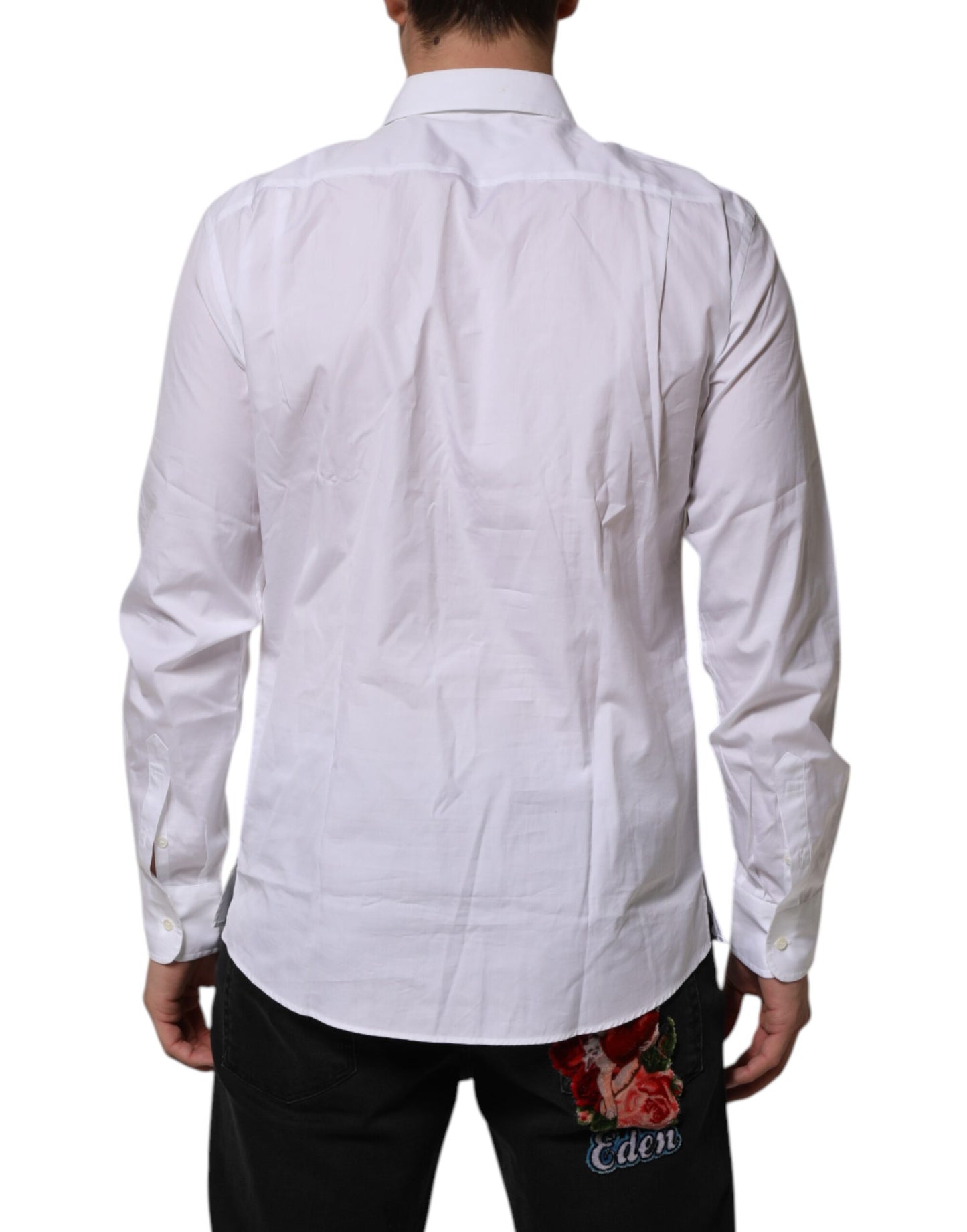 White Poplin Cotton Formal Men Dress Shirt