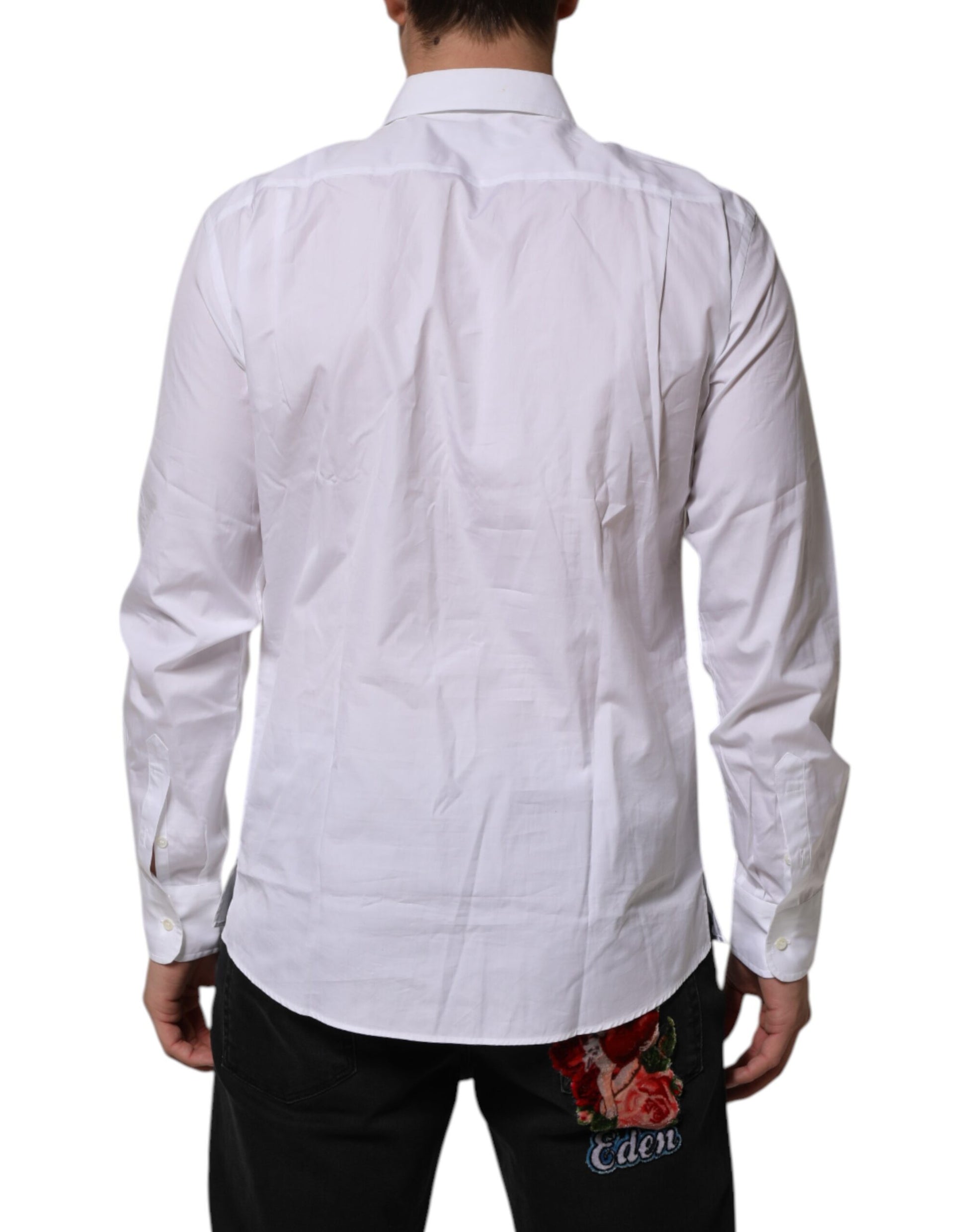 White Poplin Cotton Formal Men Dress Shirt