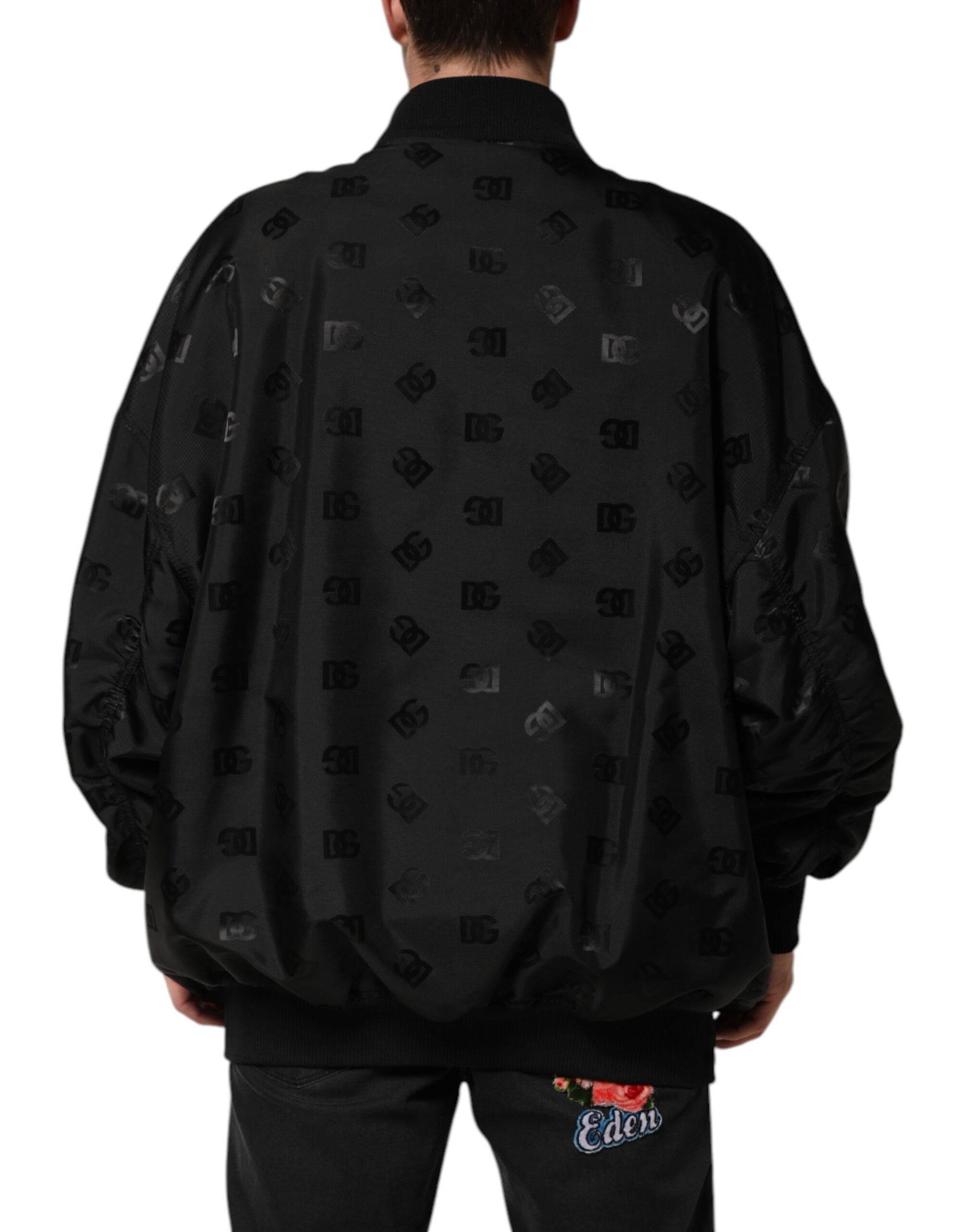 Black Cargo Windbraker Logo Mania Jacket