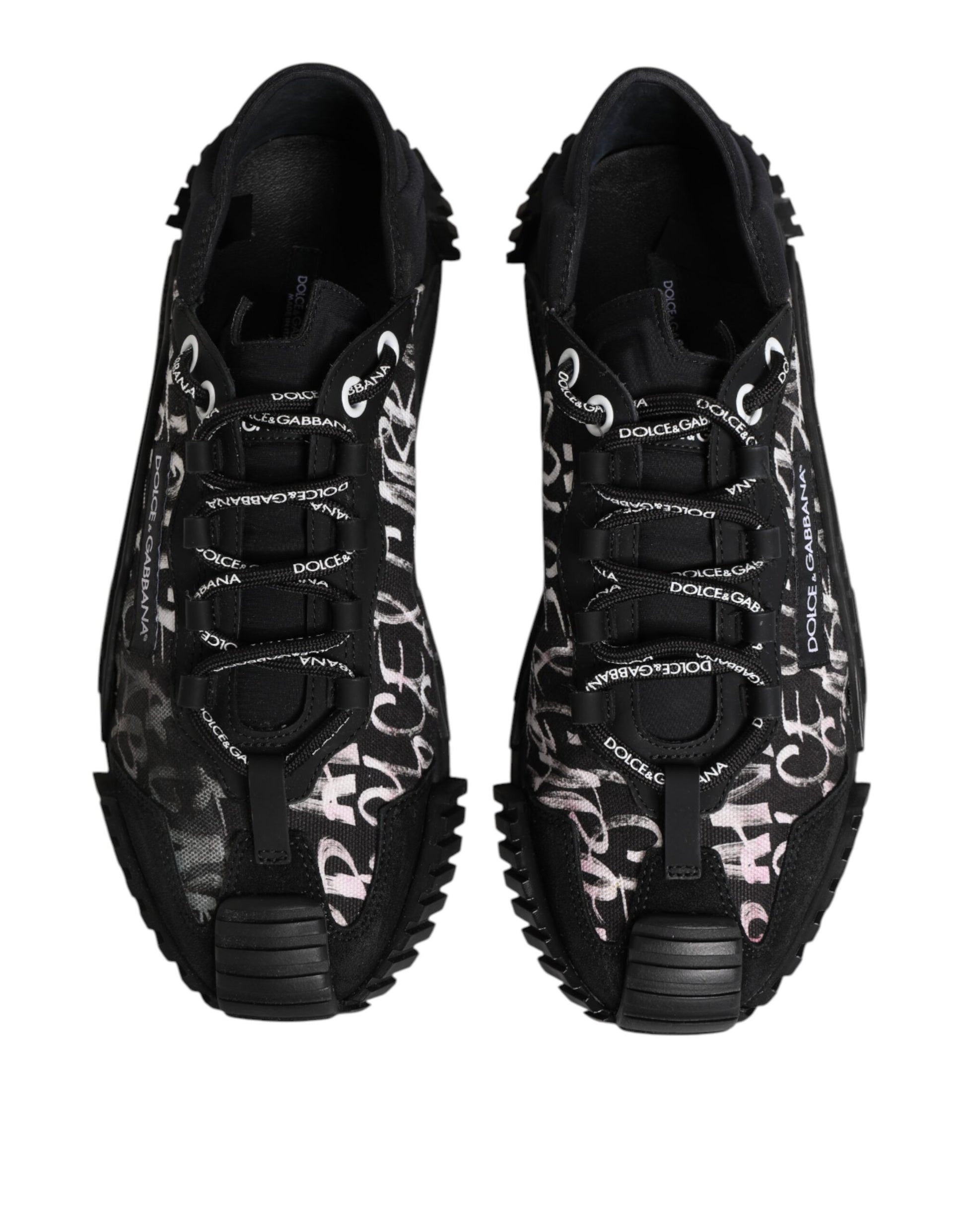 Black White NS1 Lace Up Low Top Sneakers Shoes