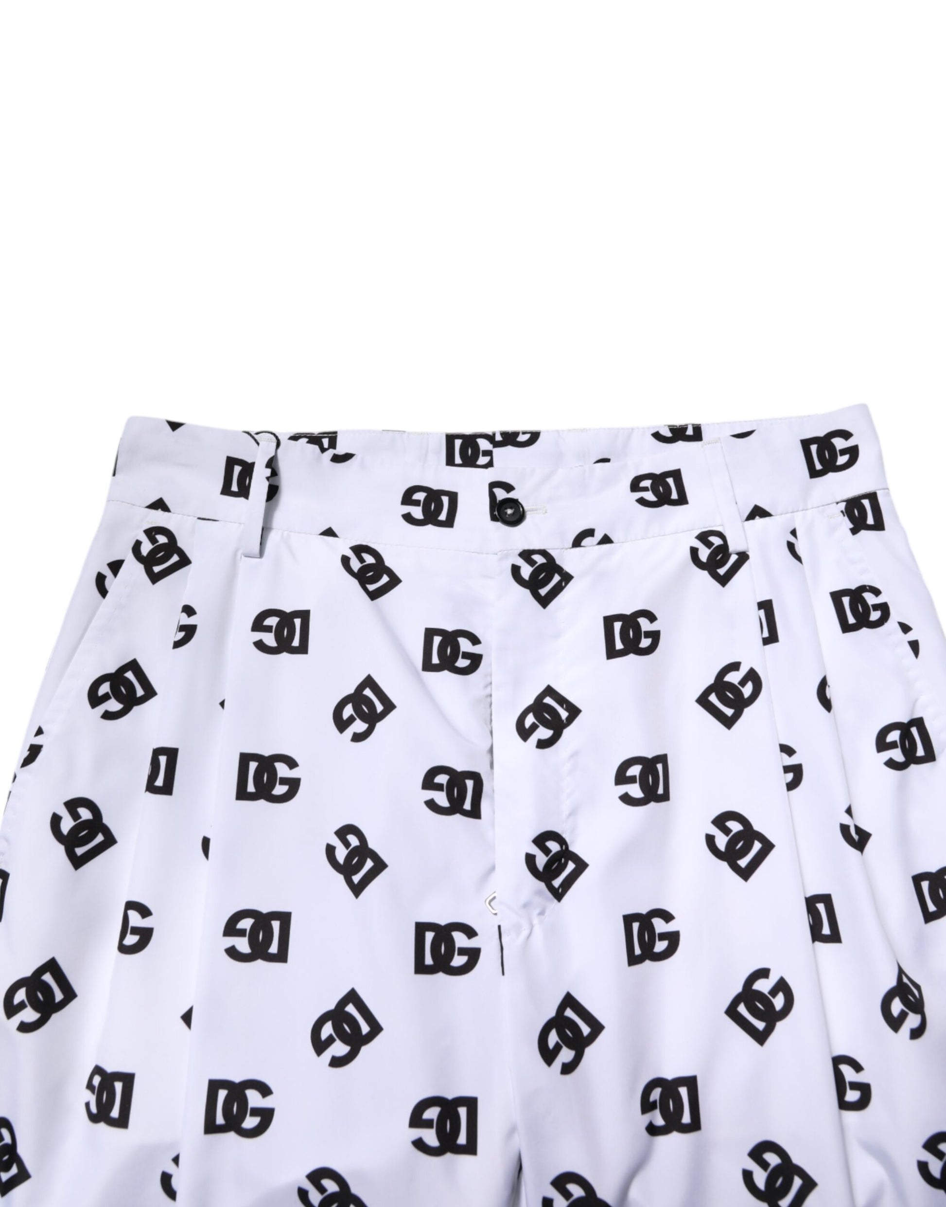 White Logo Cotton Skinny Denim Trouser Pants