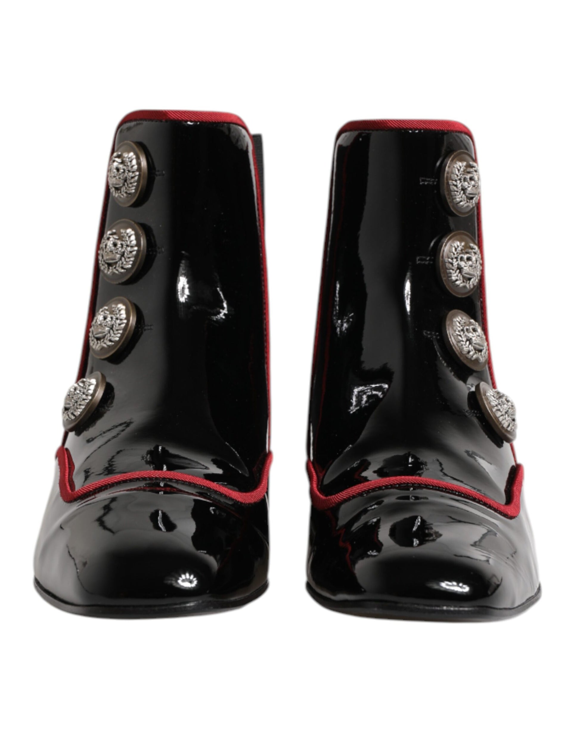 Black Jackie Buttoned Chelsea Boots Shoes