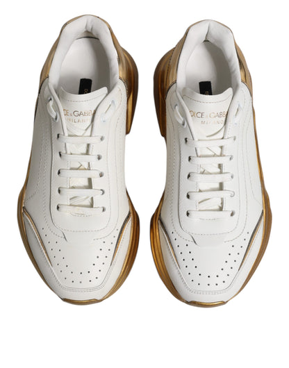 White Gold Daymaster Low Top Sneakers Shoes