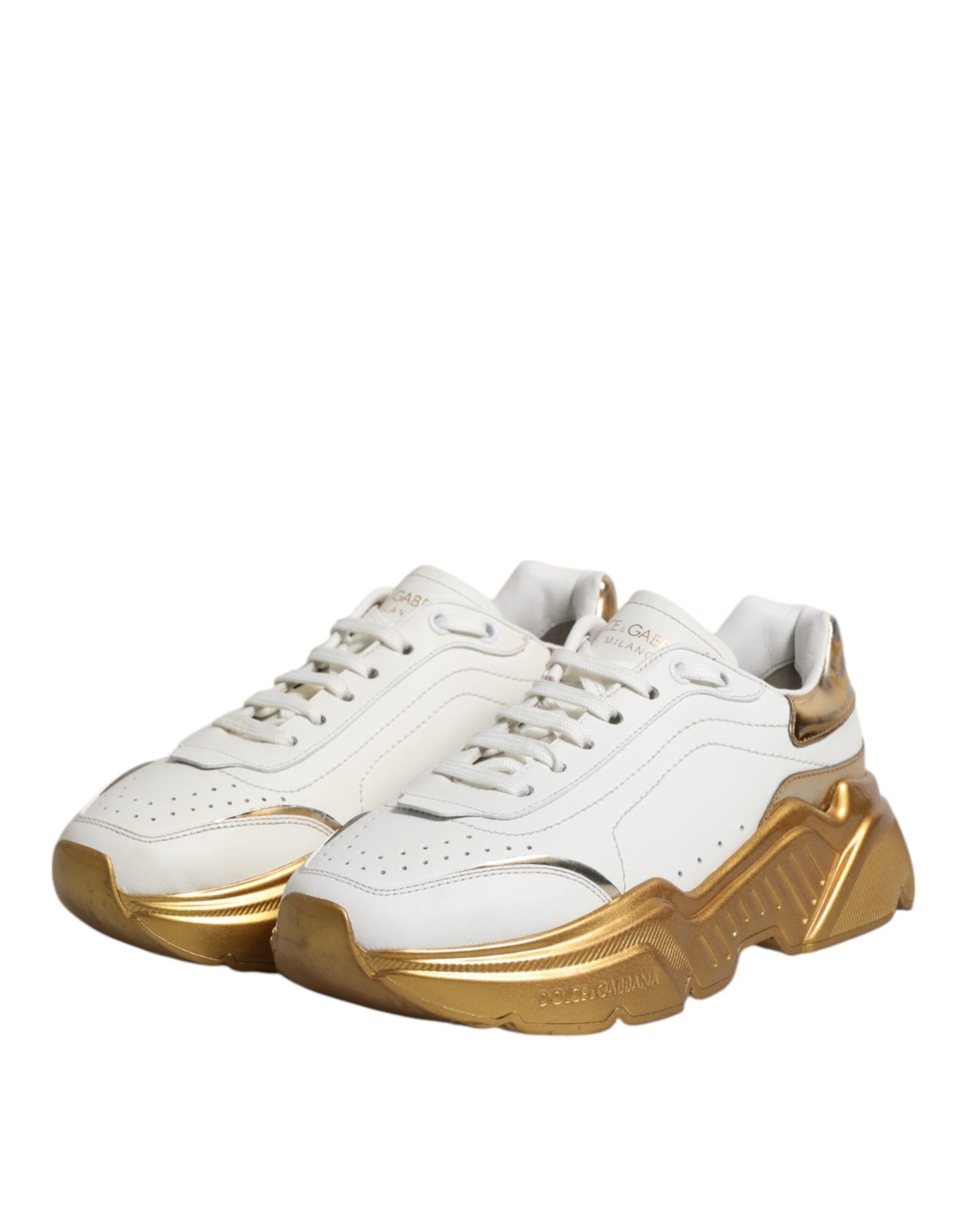 White Gold Daymaster Low Top Sneakers Shoes
