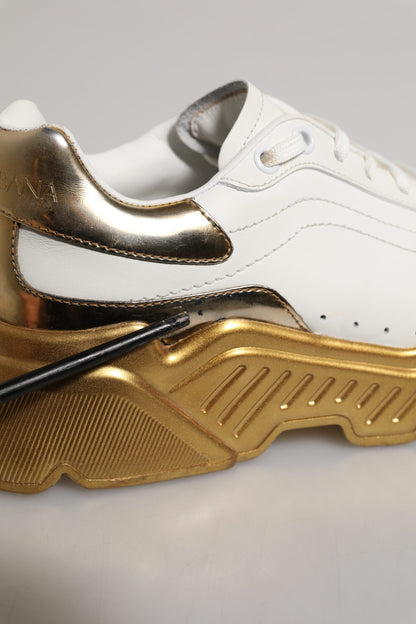 White Gold Daymaster Low Top Sneakers Shoes