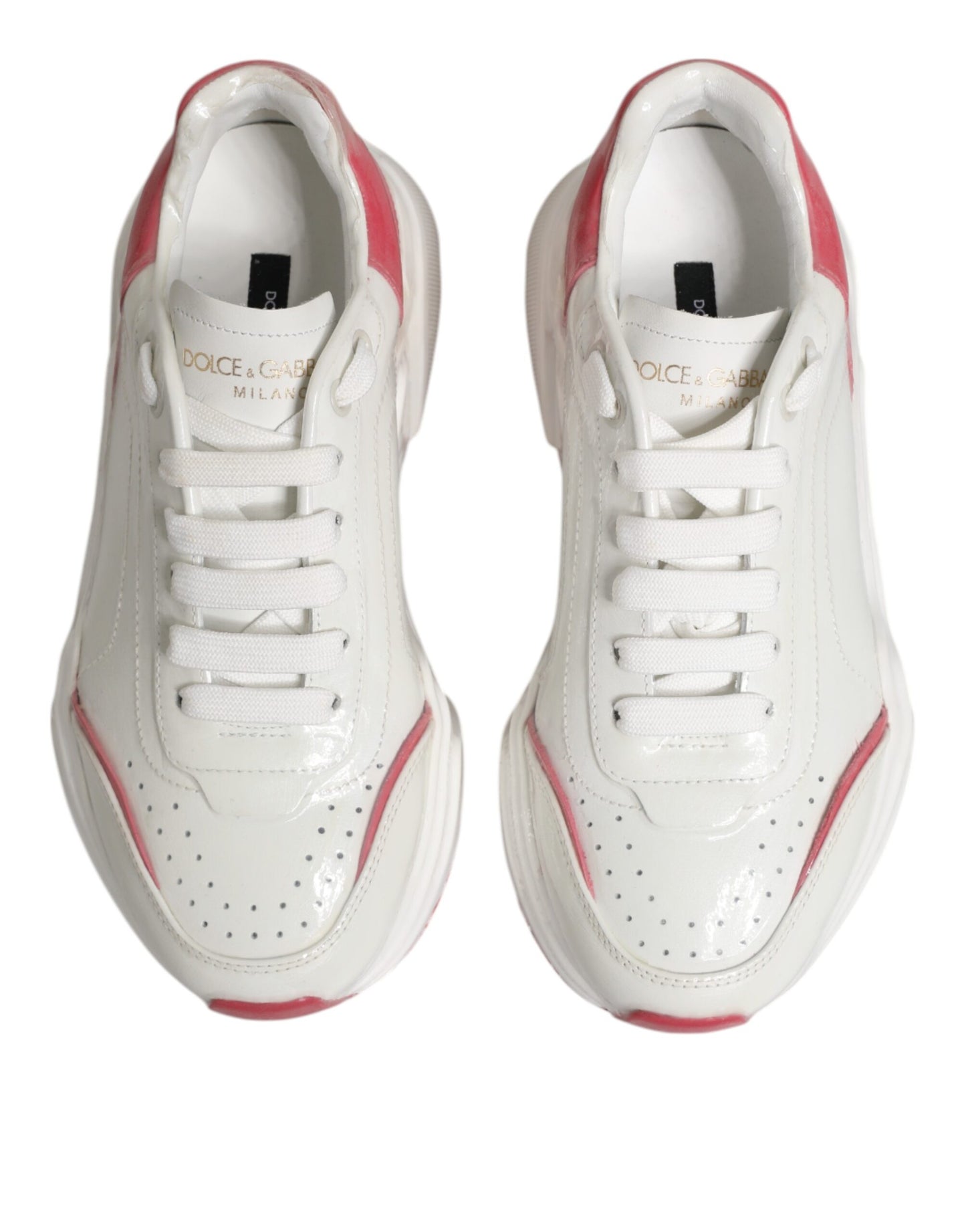 White Pink Daymaster Low Top Sneakers Shoes
