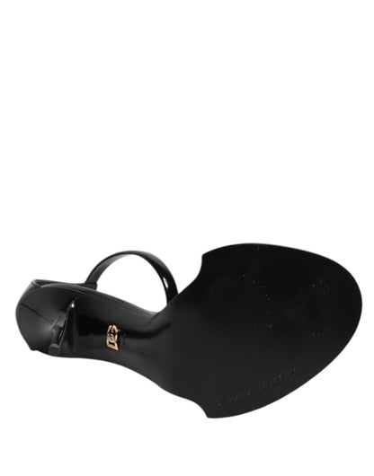 Black KEIRA Pearl Embellished Sandals Shoes