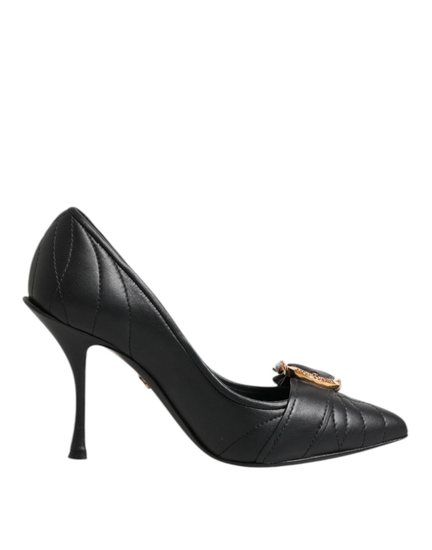 Black Devotion Leather Heels Pumps Shoes
