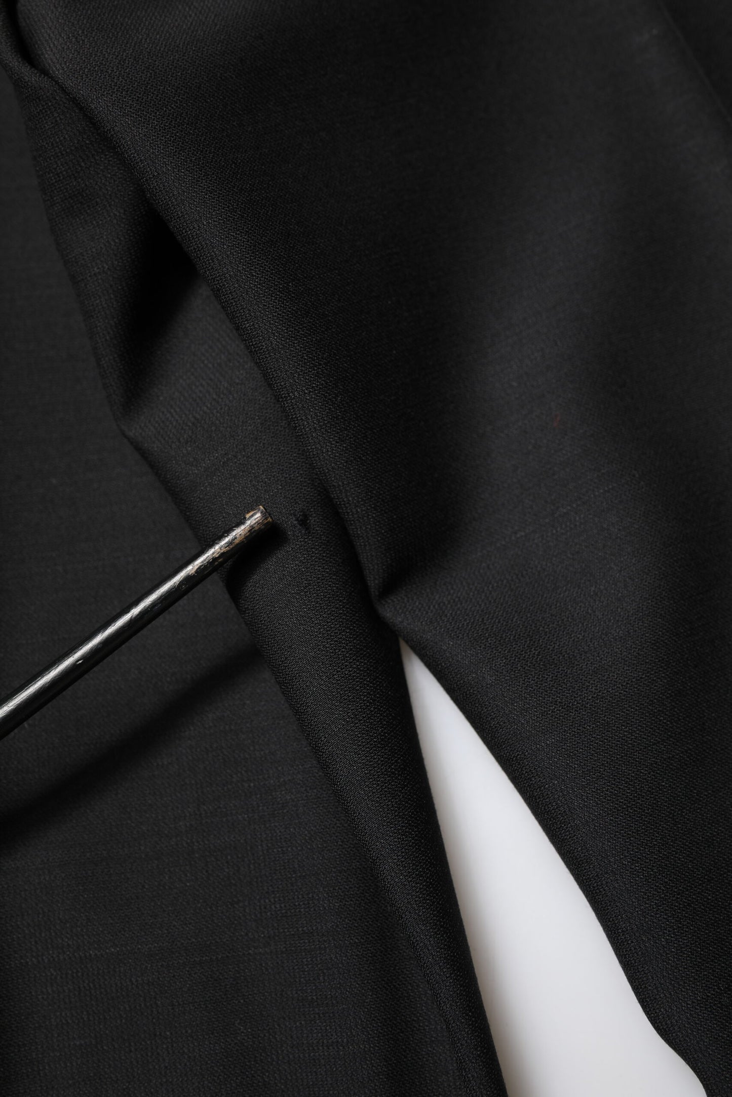 Black Wool Tapered Formal Men Dress Pants