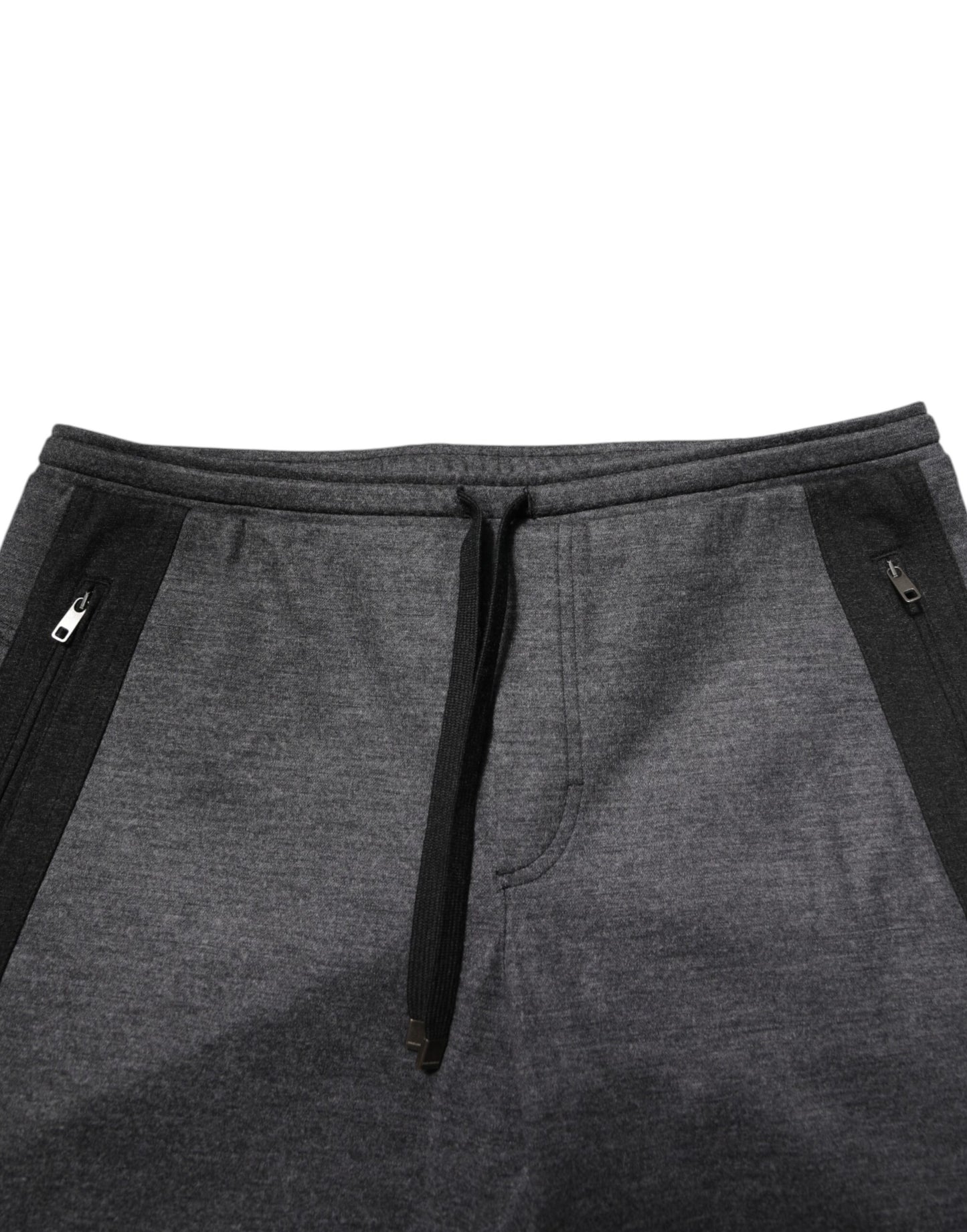 Gray Black Wool Blend Jogger Sweatpants  Pants