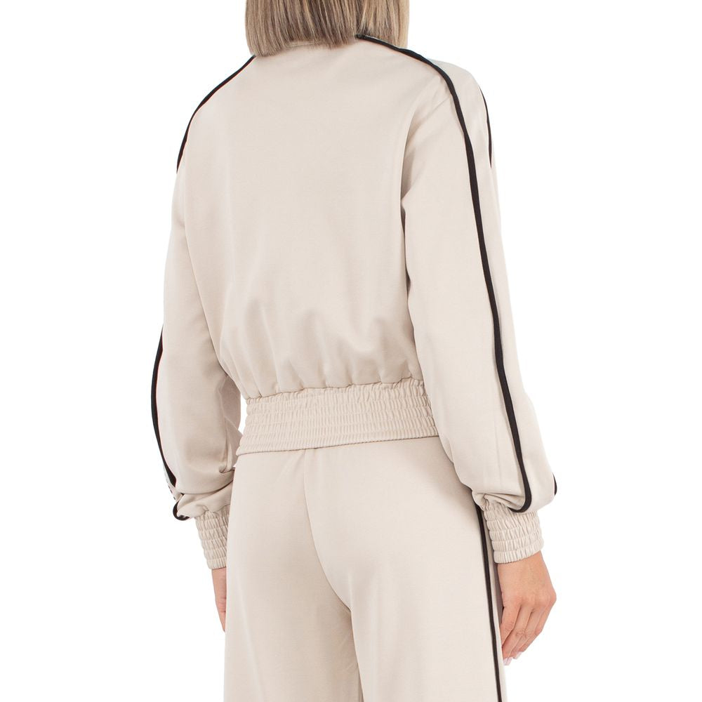 Beige Cotton Women Sweater