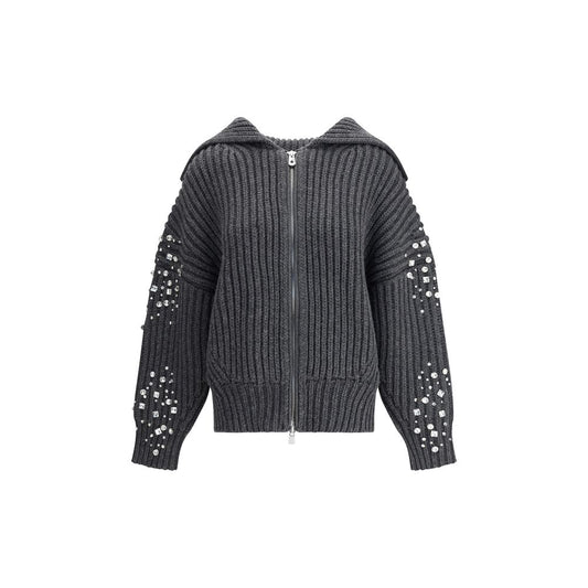 Gray Wool Cardigan