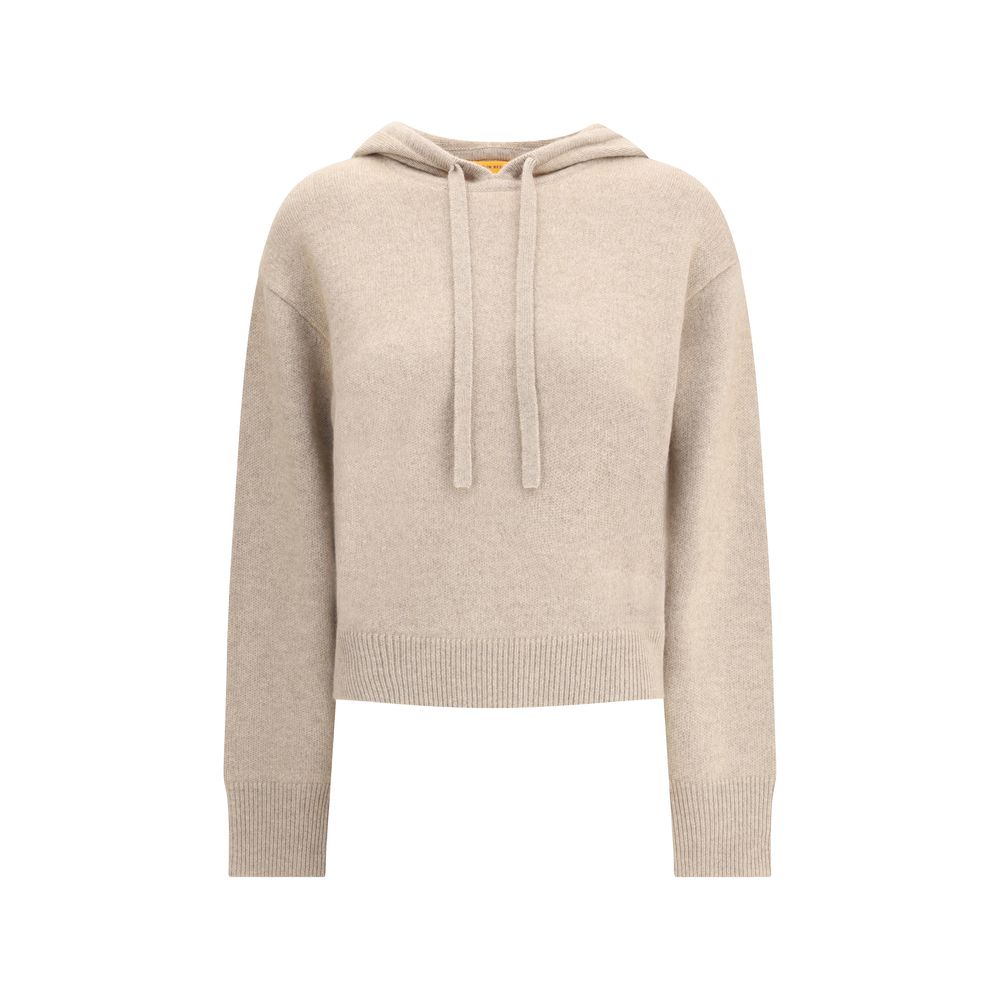 Beige Cashmere Hoodie