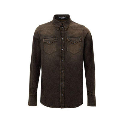 Brown Denim Shirt