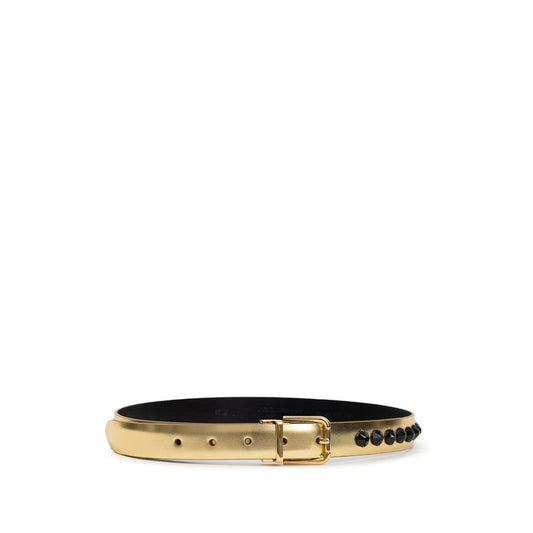 Gold Leather Regular Belt