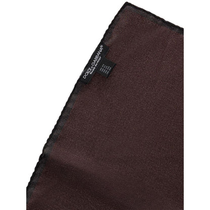 Brown Silk Pocket Square