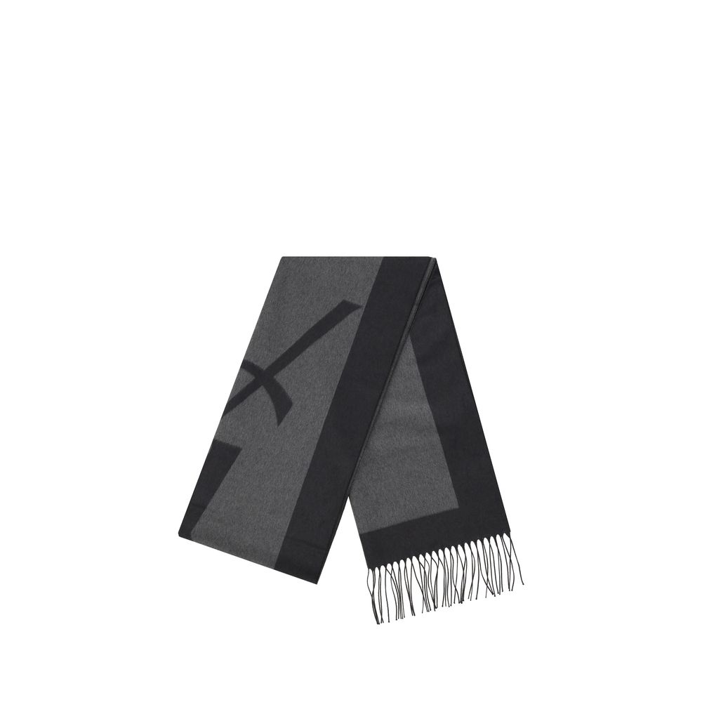 Gray Silk Scarf