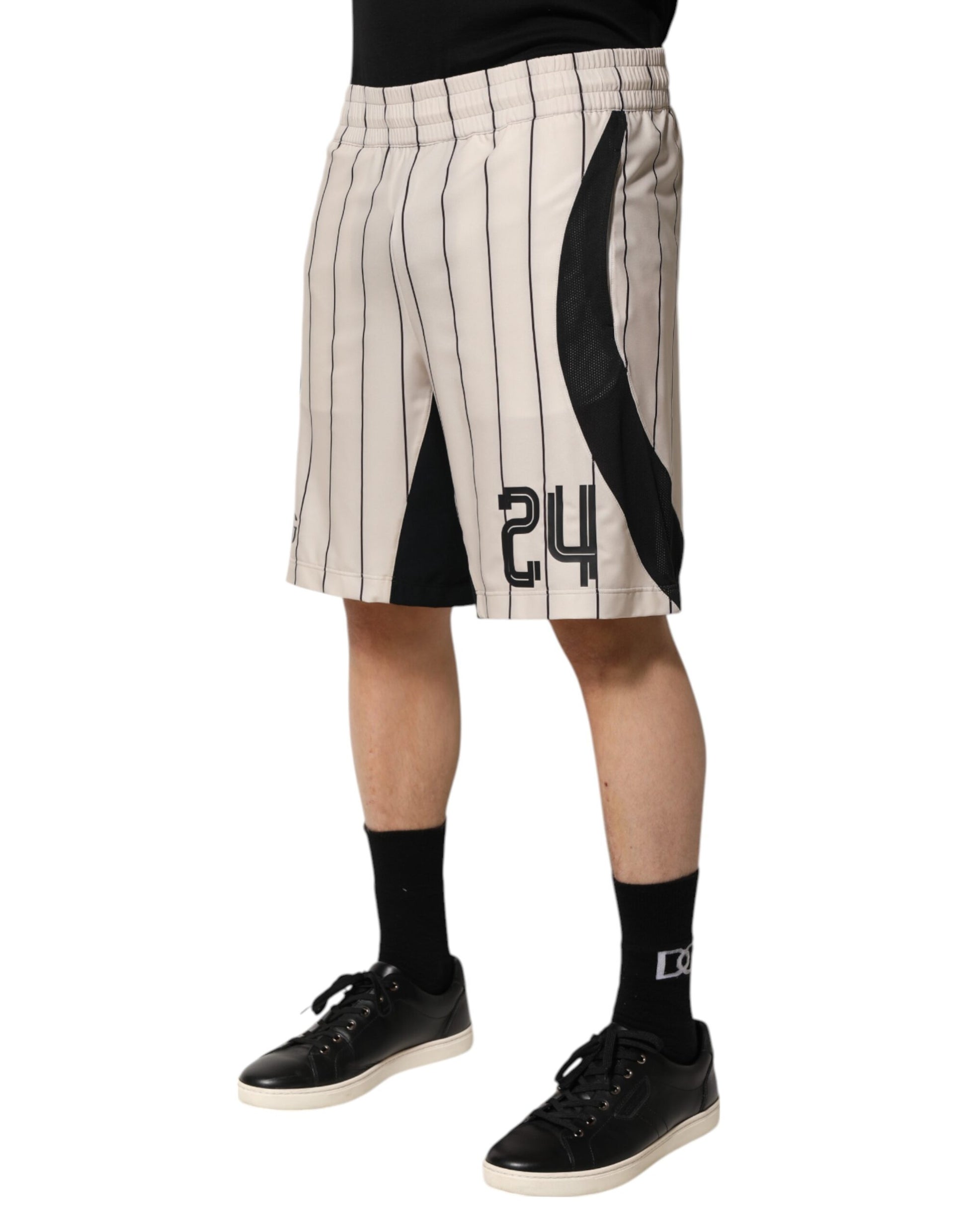 Off White Polyester DG Logo Sweatshorts Shorts