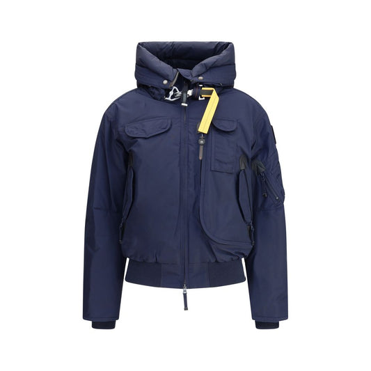 Blue Nylon Bomber