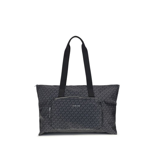 Black Polyester Shoulder Bag