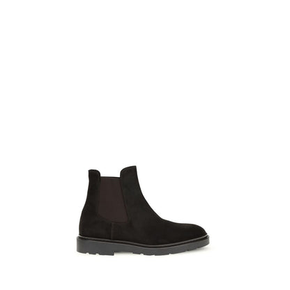 Black Calf Leather Bos Taurus Chelsea Boots
